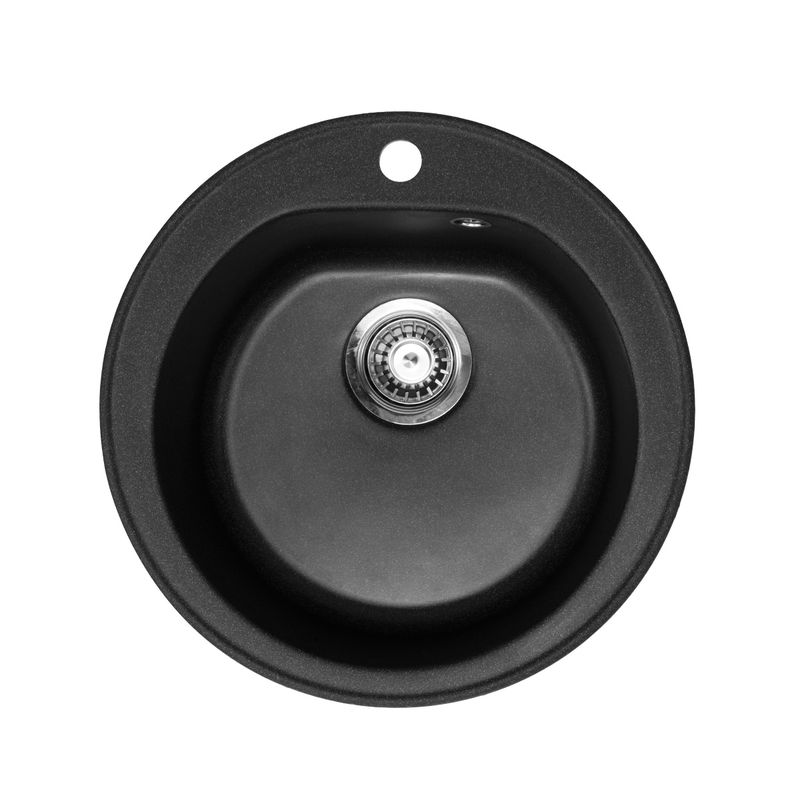 Metalac granitna usadna sudopera xVenera crna E510 ø90