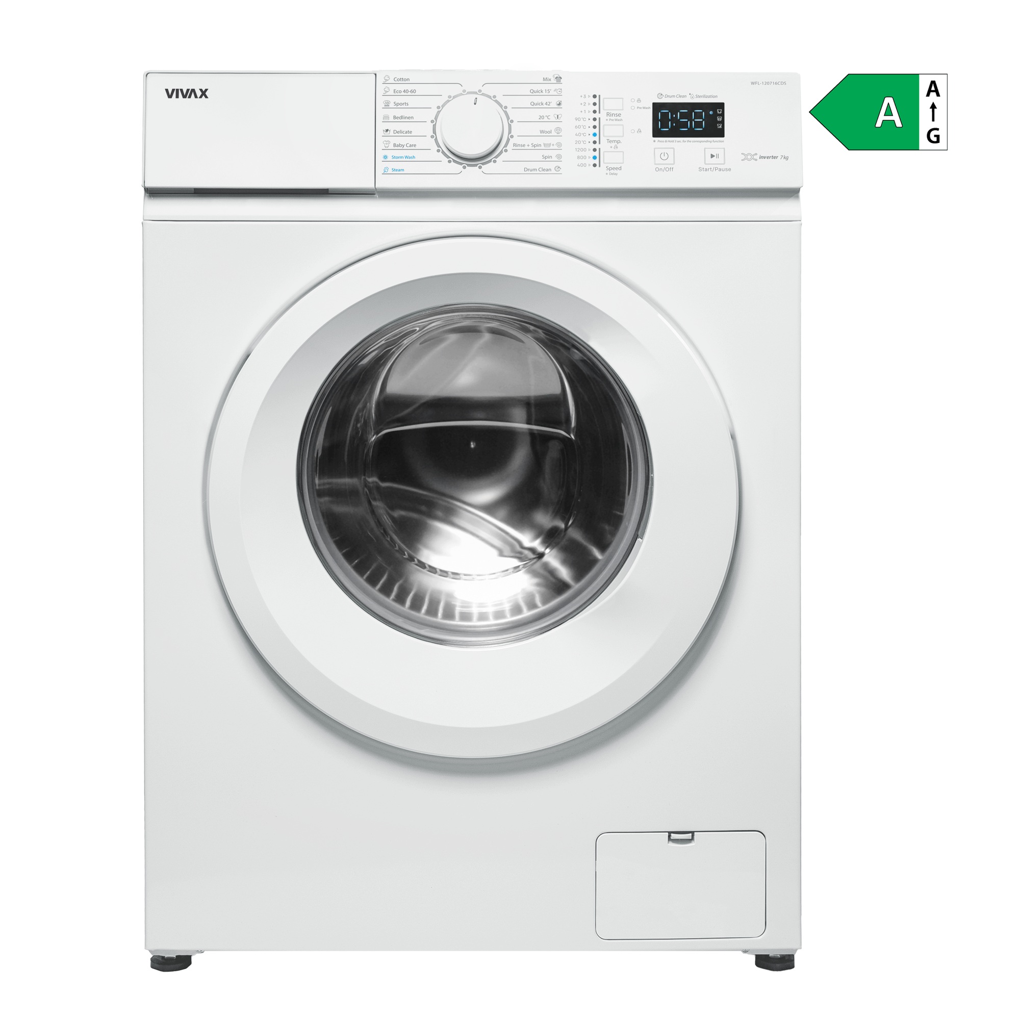 Vivax WFL-120716CDS veš mašina 7kg / 1200 okretaja