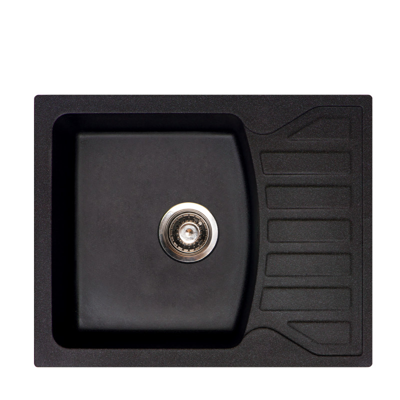 144118 Metalac granitna usadna sudopera xQuadro M crna 620x500 Ø90
